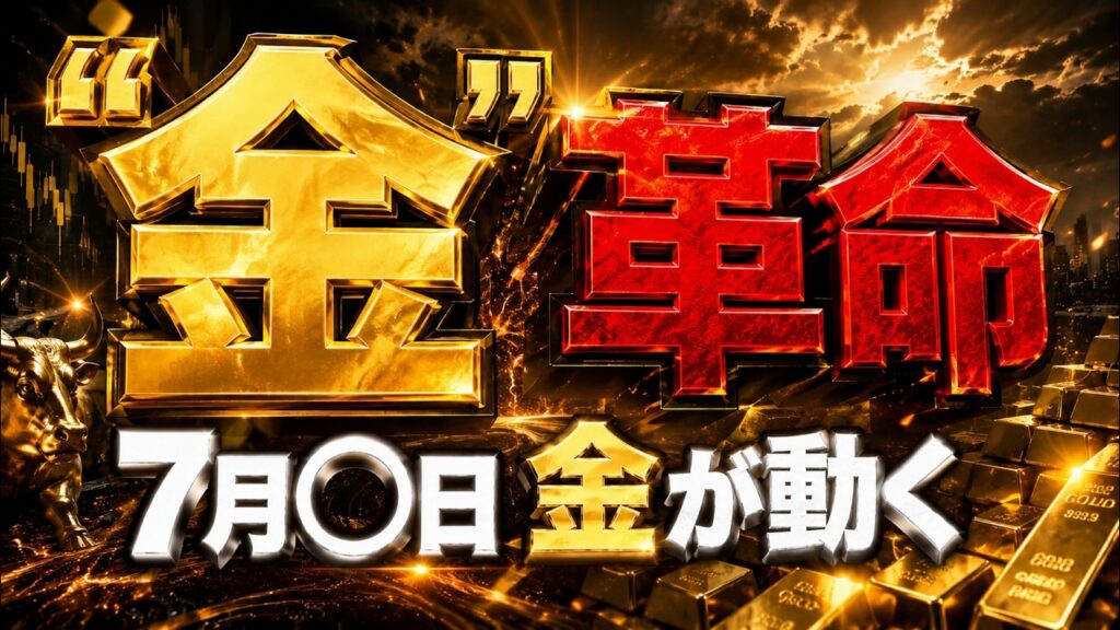 【重要情報】金の値決め100年支配が崩れた‼️7月◯日までに知れば間に合う新ルール‼️