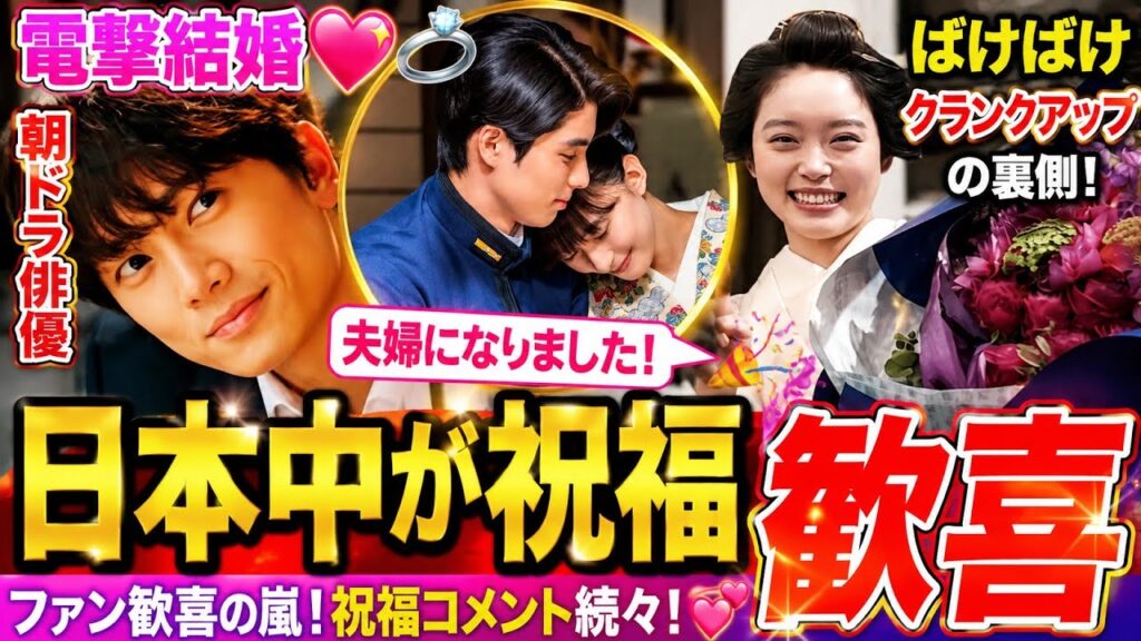 💍🎉【電撃結婚】「夫婦になりました！」朝ドラ俳優の幸せ報告に祝福殺到✨『ばけばけ』クランクアップ秘話も話題🌸 | ばけばけ スピンオフ | ばけばけ | Drama Japan Time