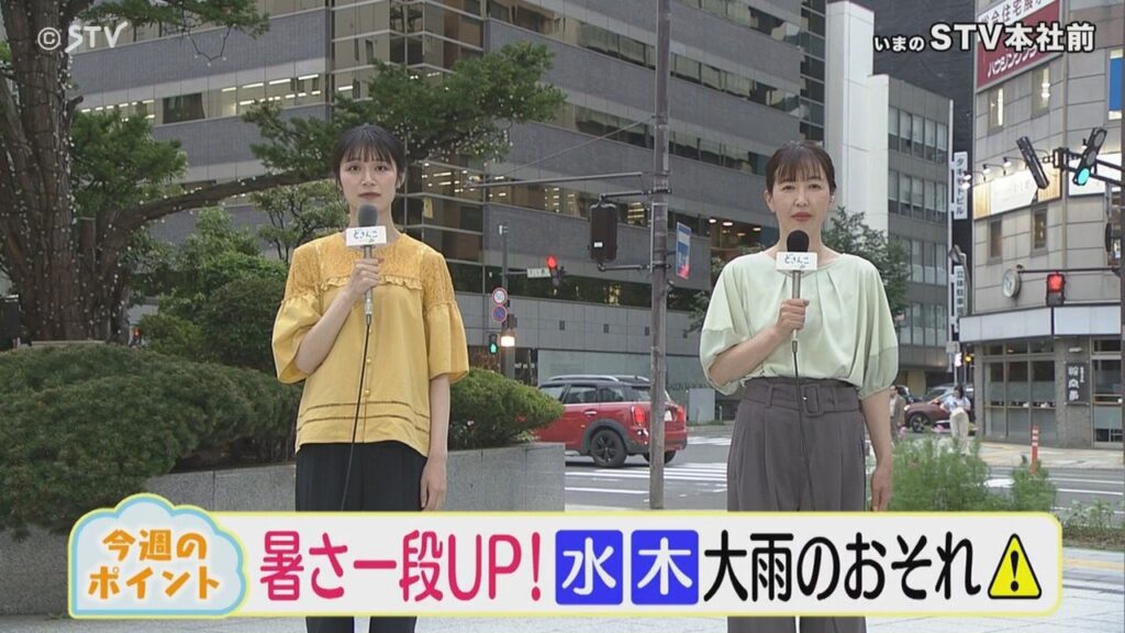 今週の北海道…暑さ一段ＵＰ！　水・木は大雨のおそれ【井坂予報士と油野アナのお天気ライフ】