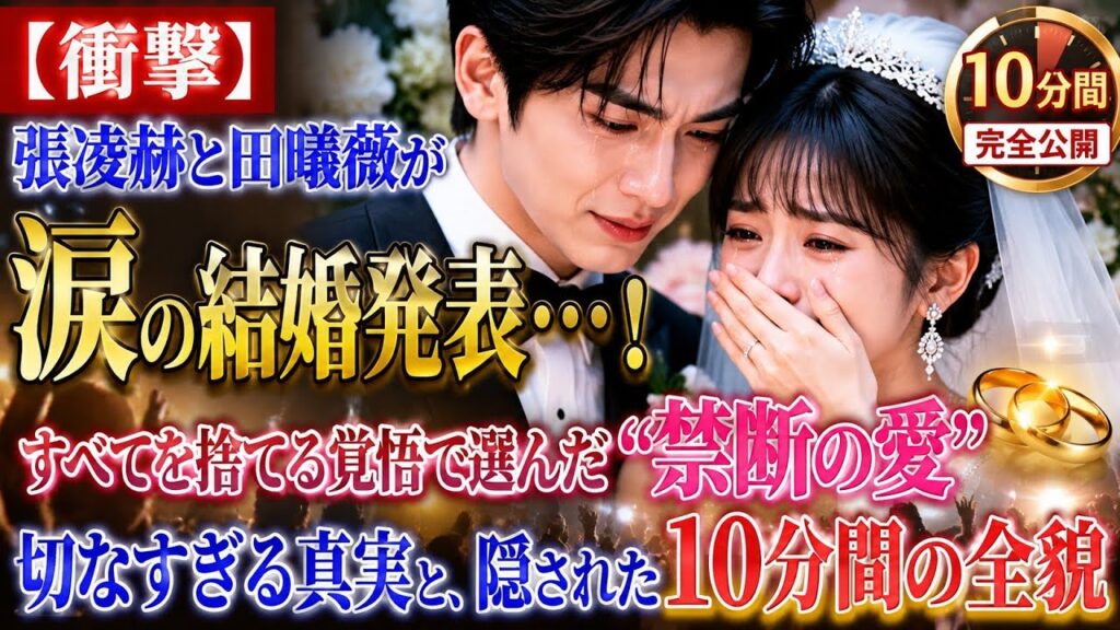 【衝撃】張凌赫と田曦薇が涙の結婚発表…！すべてを捨てる覚悟で選んだ「禁断の愛」の切なすぎる真実と、隠された10分間の全貌