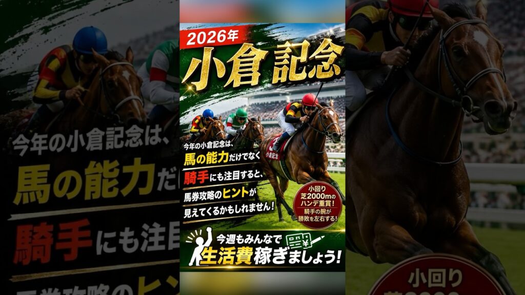 2026年小倉記念AIデータ予想③ #競馬 #小倉記念 #騎手データ