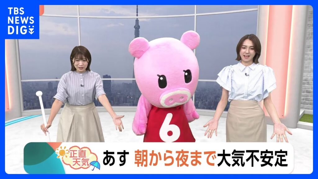 【7月17日 関東の天気】あす 朝から夜まで大気不安定｜TBS NEWS DIG