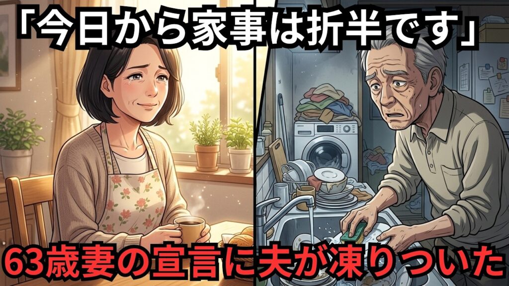 【熟年離婚予備軍】「今日から家事は折半です」63歳妻の宣言に夫が凍りついた 【熟年離婚予備軍】「今日から家事は折半です」63歳妻の宣言に夫が凍りついた