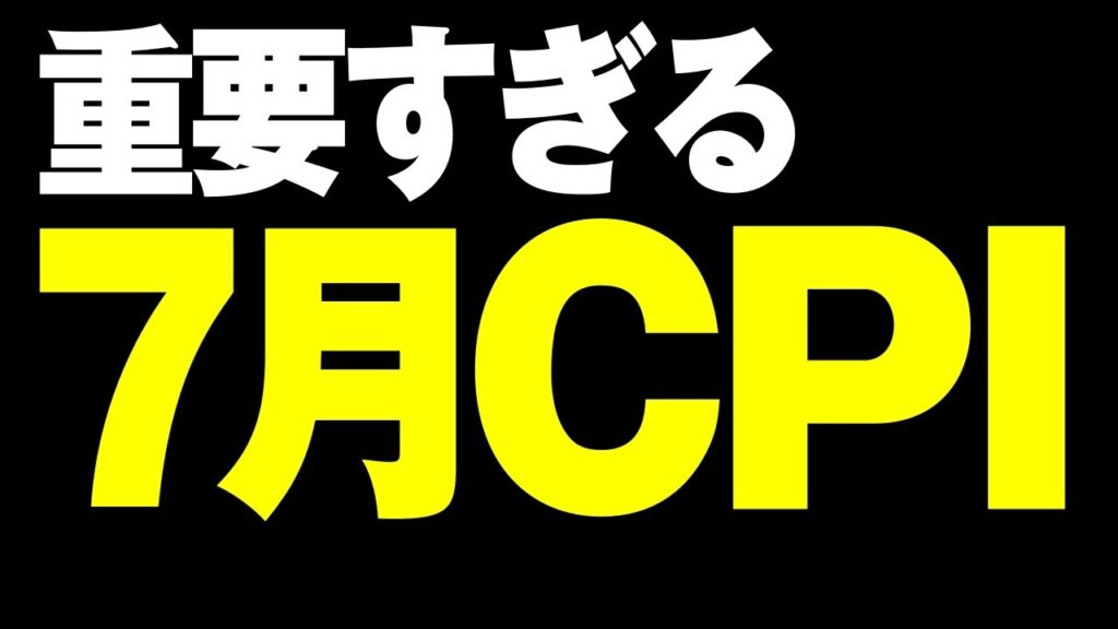 【8/10米国株】今後の株価の命運を握る、7月の消費者物価指数（CPI）が迫っています。