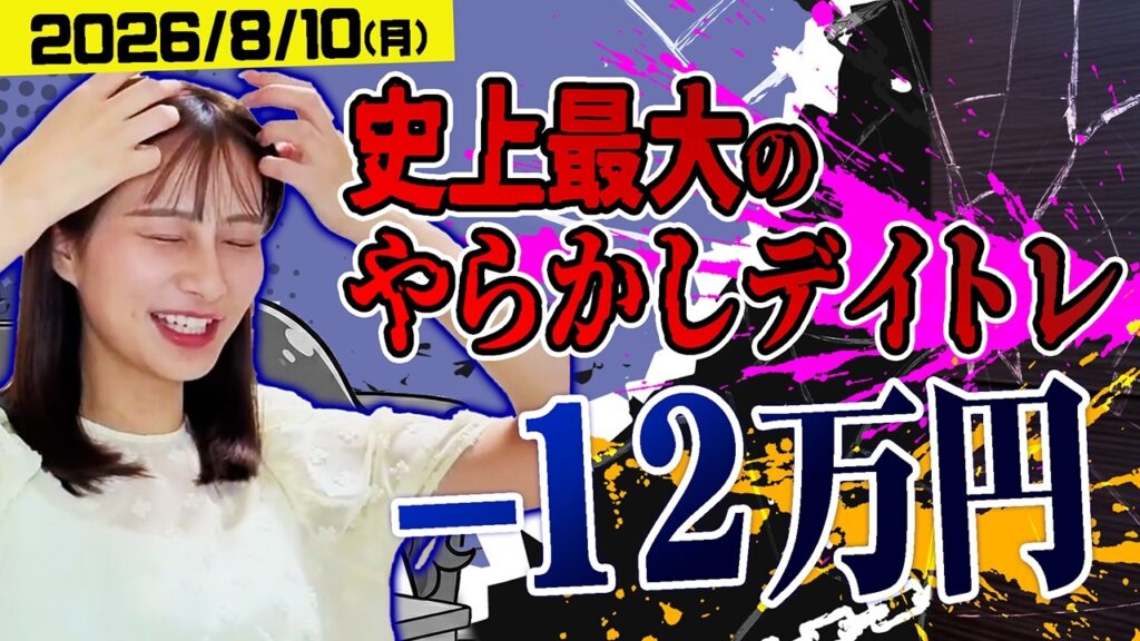 バリバリ株生配信！【2026/8/10】史上最大のやらかしデイトレ配信…