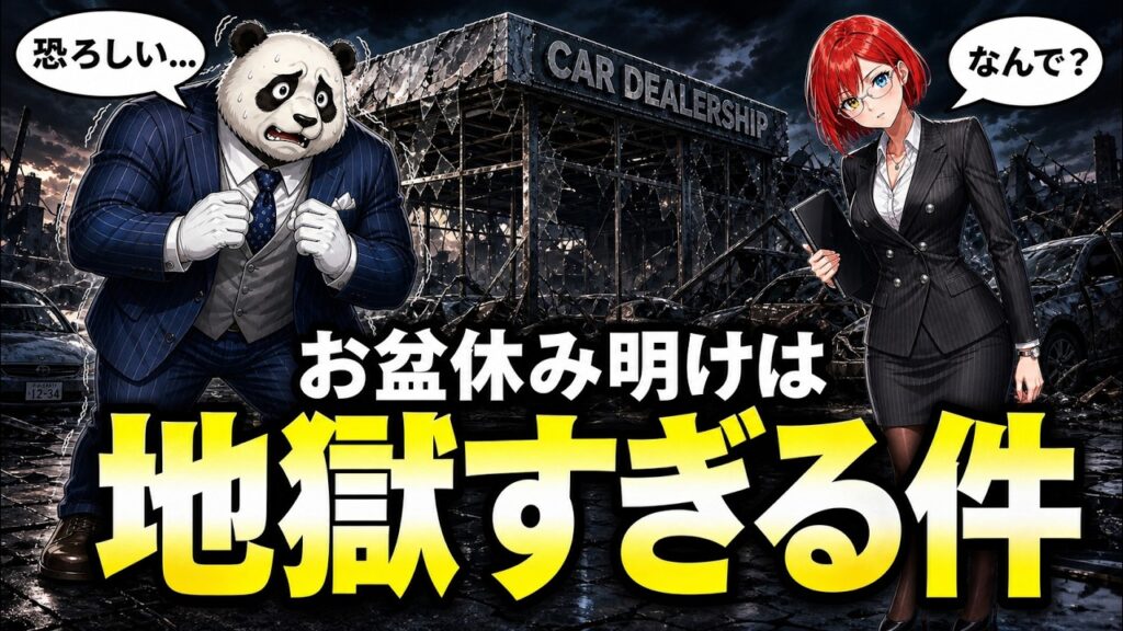 『危険！』お盆明けのディーラーは修羅場｜元営業が語る現場の裏側