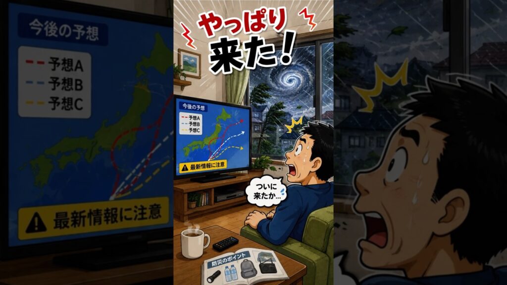 来る？来ない？やっぱり来た！意外と知らない「台風」の話 #台風 #台風対策 #防災 #天気 #気象 #台風情報 #災害対策 #雑学 #豆知識 #生活雑学 #防災知識 #動画