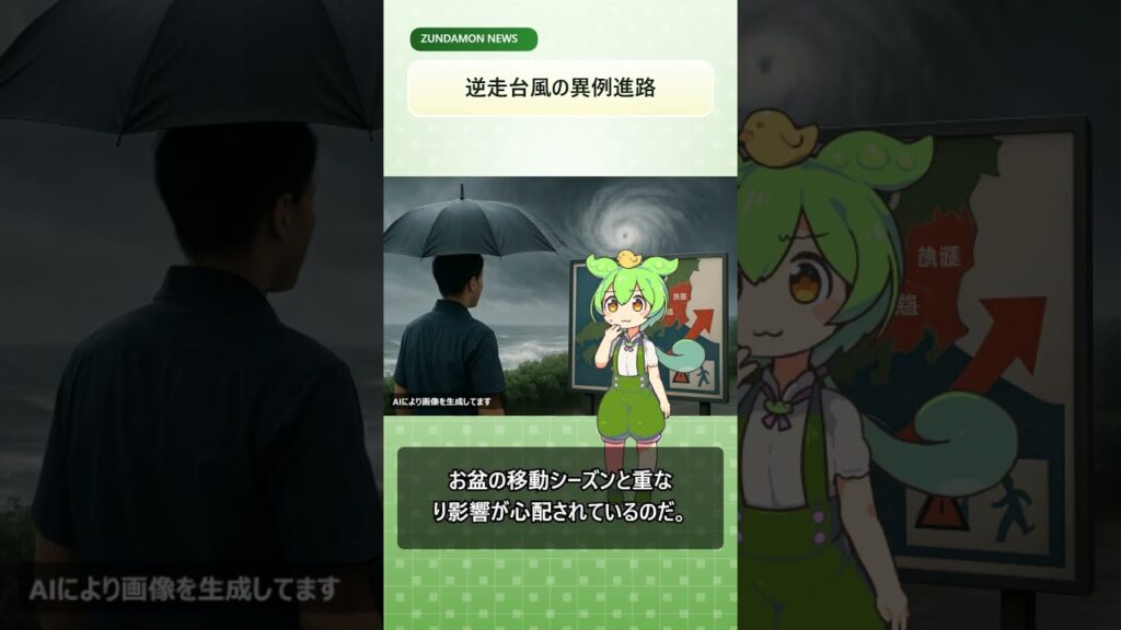 【約65秒解説】逆走台風の異例進路 #shorts