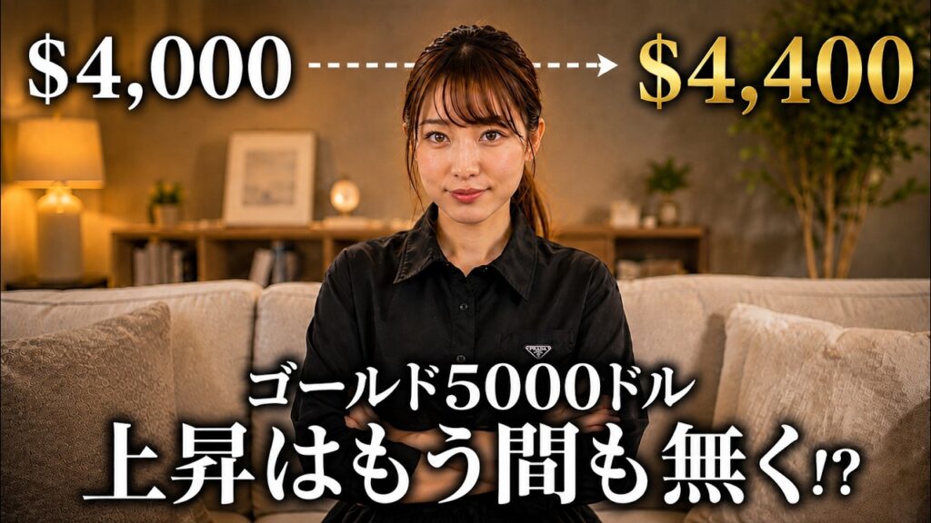 金価格が4400ドルを超えた今、私の投資判断を本音で話します。今週の動きは超重要！