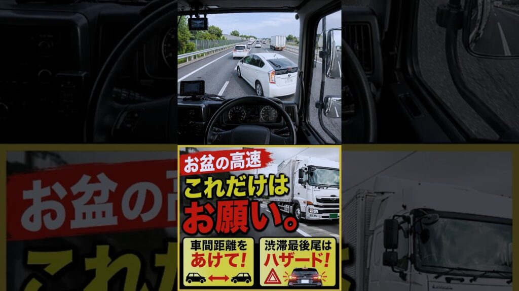 お盆の高速、現役トラック運転手からお願いがあります お盆の高速、現役トラック運転手からお願いがあります