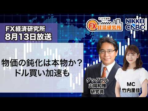 8月13日放送 『FX経済研究所』（物価の鈍化は本物か？ドル買い加速も）日経CNBC