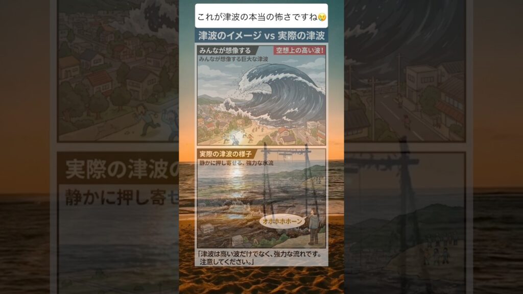 津波ってこんな感じなのか。#shorts #津波