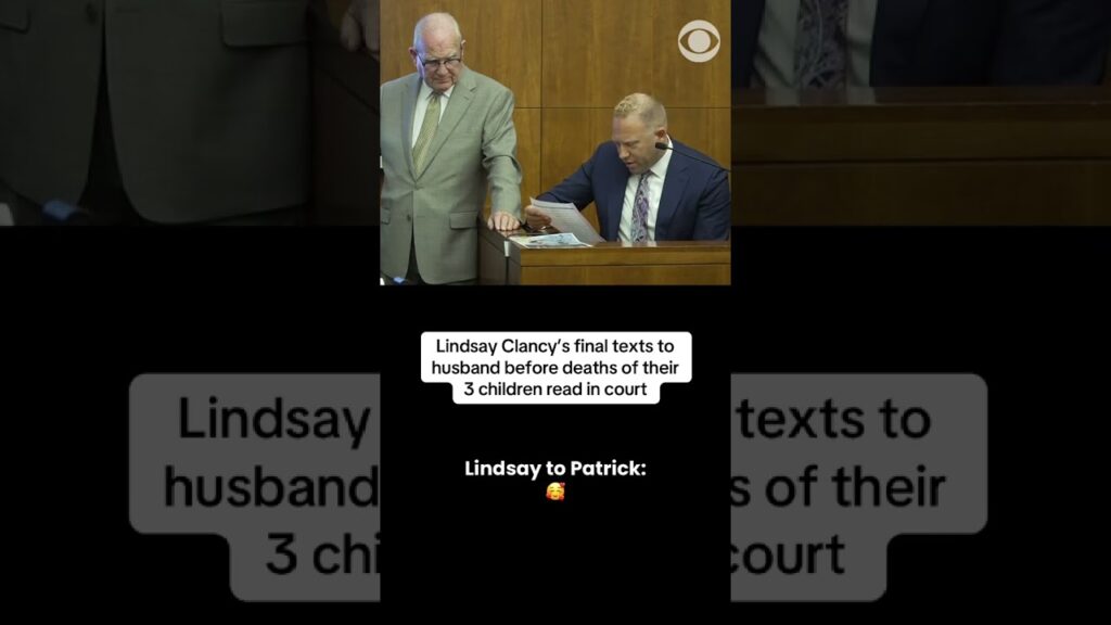 Hear Lindsay Clancy’s final texts to husband before deaths of their 3 children #shorts