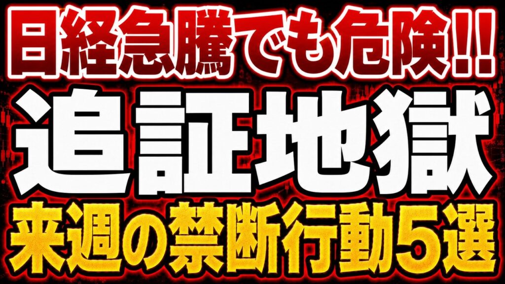 【超危険】日経急騰の今でも「来週やると」実は大損する禁断行動5選