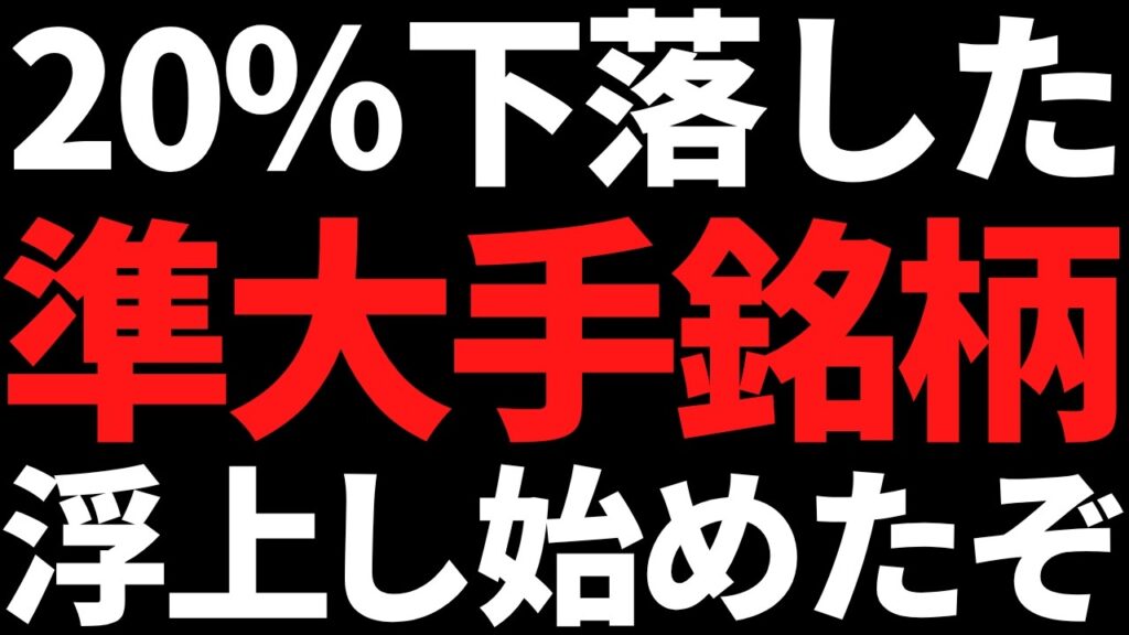 あの20％下落していた準大手株が浮上中 / 日経平均は7万円を試す展開か？