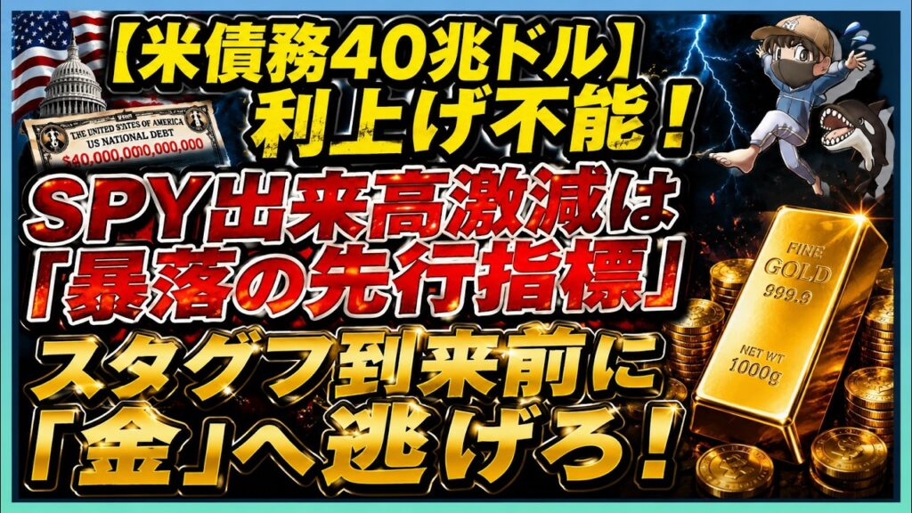 【警告】アメリカの財政悪化で「スタグフレーション到来」！今すぐポートフォリオに入れるべき避難先 #米国株 #貴金属 #コモディティ #金価格 #銀価格