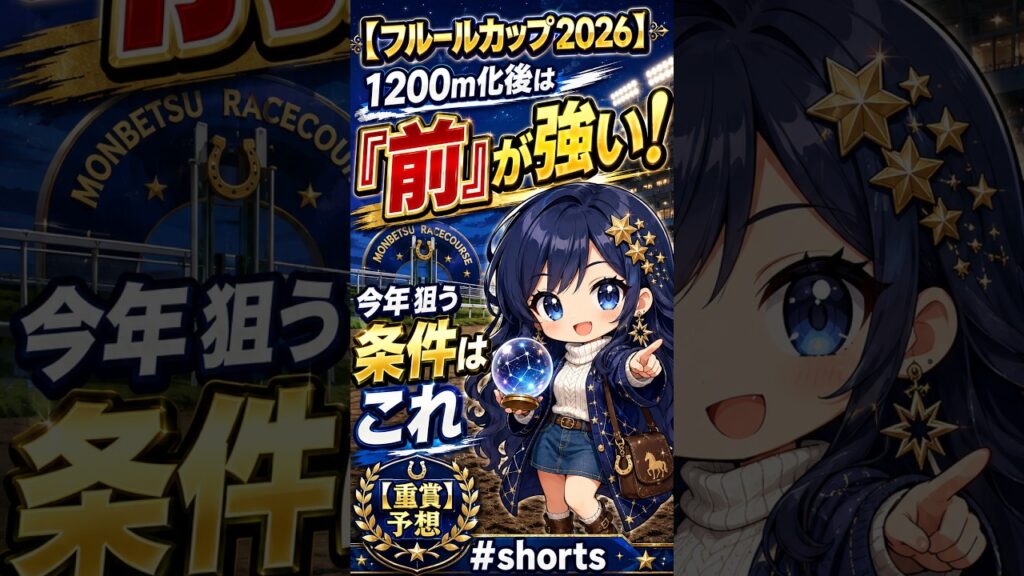 【フルールカップ2026】1200m化後は「前」が強い!今年狙う条件はこれ【重賞予想】 #shorts 【フルールカップ2026】1200m化後は「前」が強い!今年狙う条件はこれ【重賞予想】 #shorts