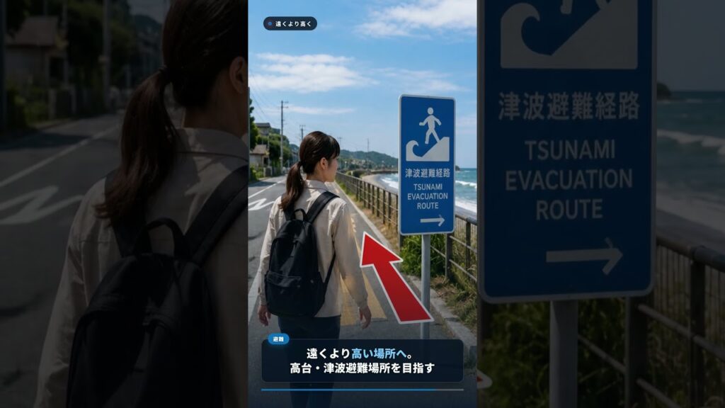 津波警報が出たらどこへ逃げる？「車で避難」は危険かも #shorts