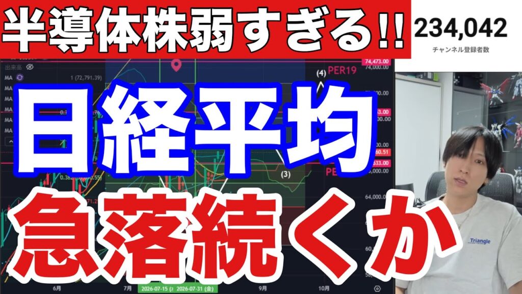 【日経平均急落止まらない⁉AI半導体株が弱すぎる‼】海外投資家が日本株大量買い‼出遅れ銘柄、高配当株強いぞ‼金利低下でドル円158円に円高、自動車株急騰。米国株、ハイテク株弱い。仮想通貨BTC急騰