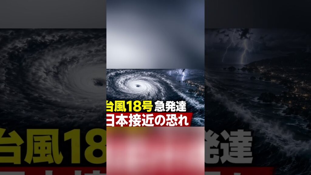 【緊急】台風18号が急発達…日本接近の恐れ #台風18号 #台風情報 #ニュース