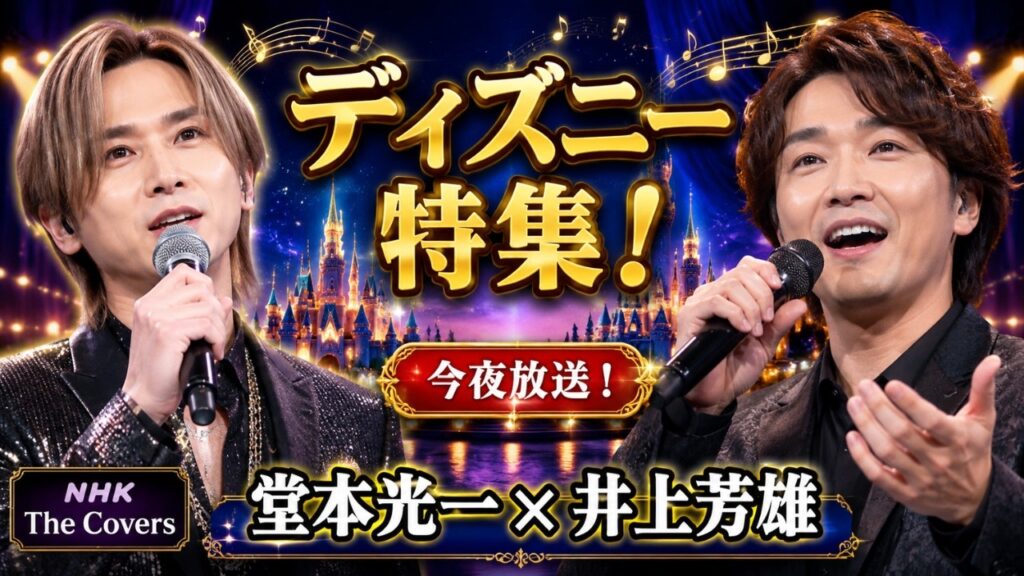 今夜放送！NHK「The Covers」ディズニー＆ミュージカル特集に堂本光一・井上芳雄ら出演#TheCovers, #堂本光一, #井上芳雄