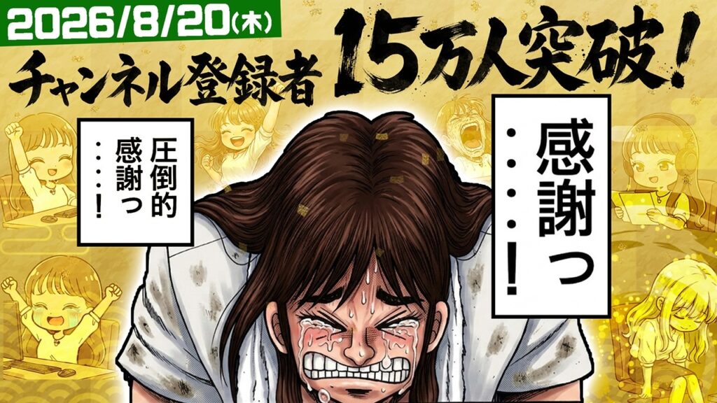 バリバリ株生配信！【2026/8/20】CH登録者数15万人達成！本当にありがとうございます！！