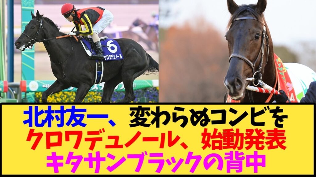 【天皇賞秋2026】北村友一とのコンビは継続?クロワデュノールが天皇賞秋で始動! 【天皇賞秋2026】北村友一とのコンビは継続?クロワデュノールが天皇賞秋で始動!