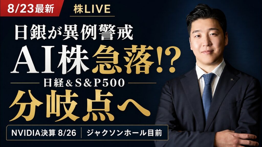 【日曜日LIVE】今週の日経平均の動きと、その裏で何が起きているか? 【日曜日LIVE】今週の日経平均の動きと、その裏で何が起きているか?