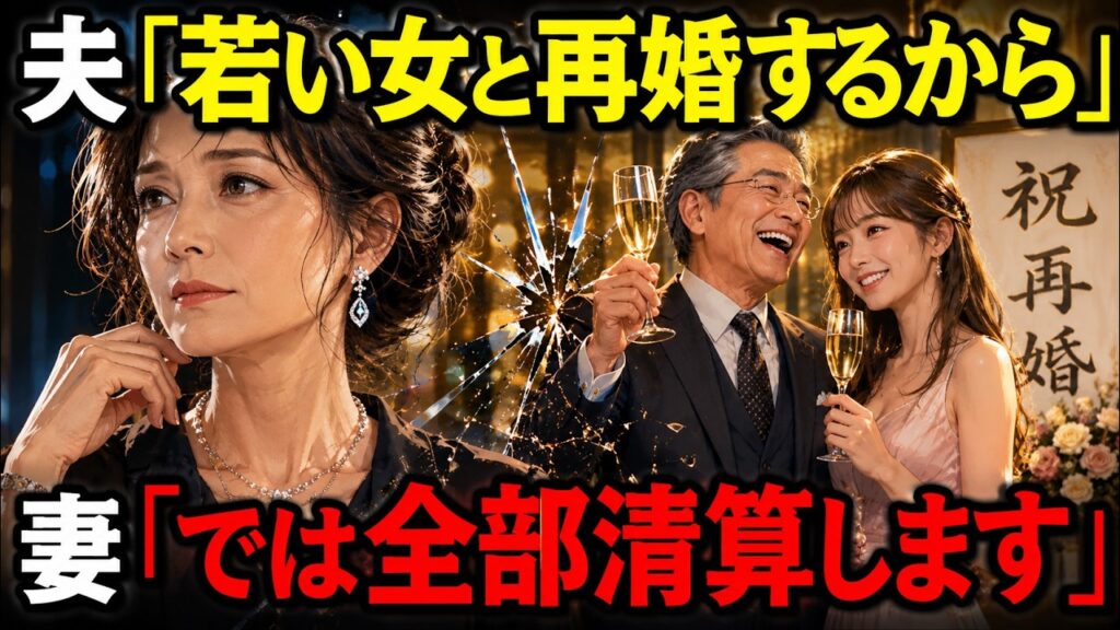 【熟年離婚】夫「若い女と再婚する。お前は出ていけ」妻「では全部清算します」――離婚届を出した10分後、家も貯金も失った夫は顔面蒼白に…