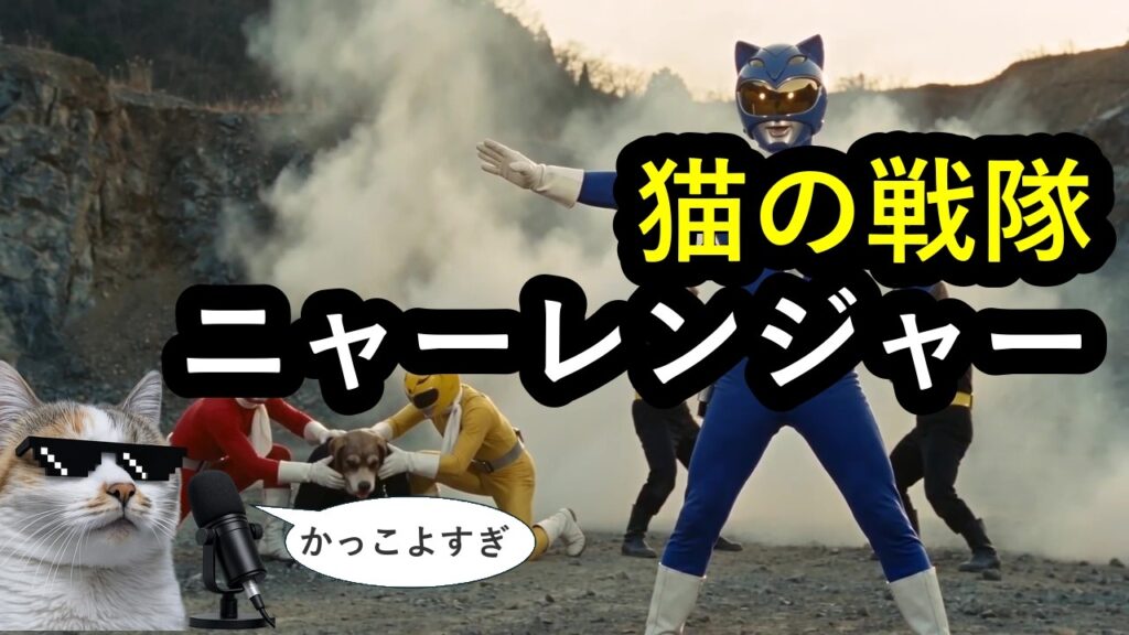 【ゆる紹介】いまネコ界隈で大ヒットのニャーレンジャーを紹介します