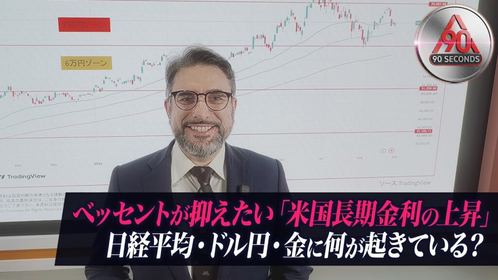 900seconds【ベッセントが抑えたい「米国長期金利の上昇」 日経平均・ドル円・金に何が起きている？】