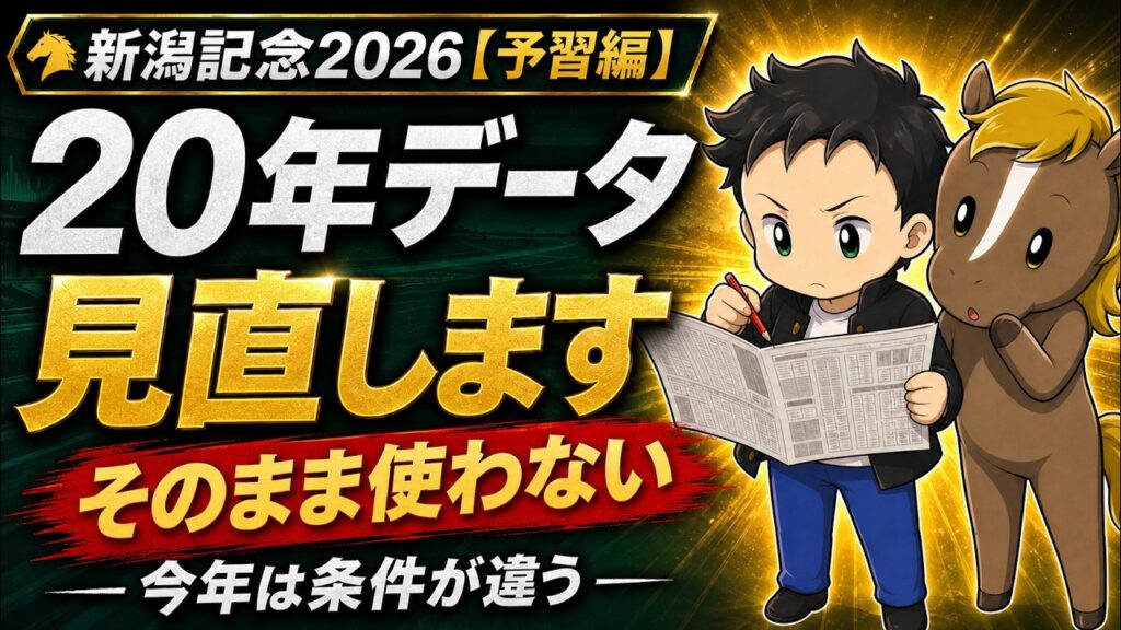 新潟記念2026【予習編】過去20年のデータ、そのまま使いません