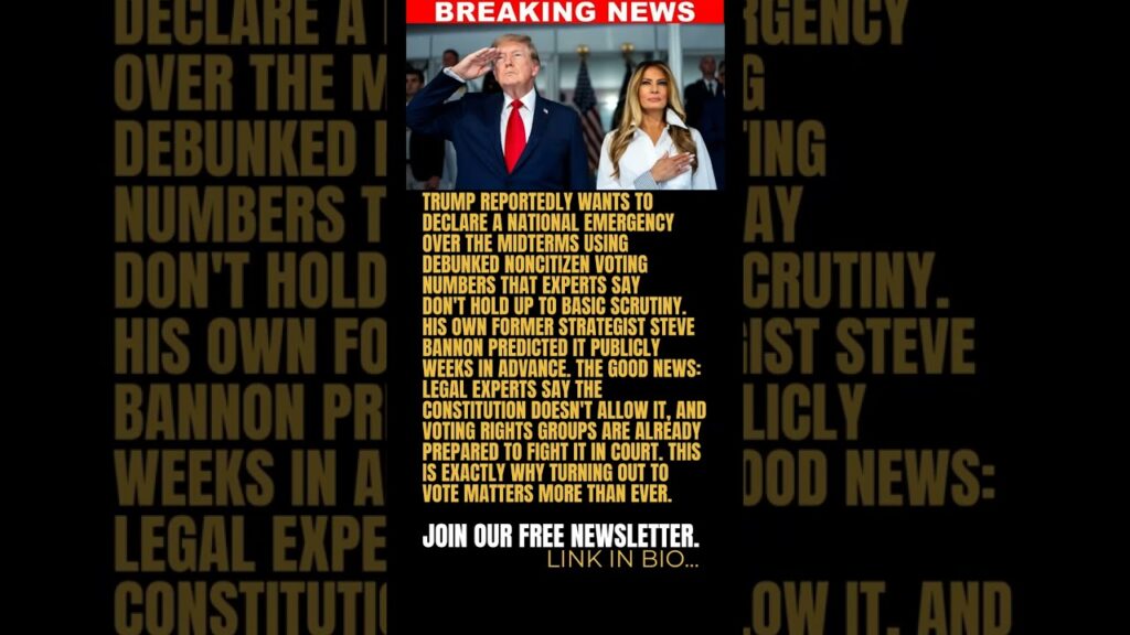 BREAKING: Trump Reportedly Laying Groundwork to Declare National Emergency Over Fabricated Election
