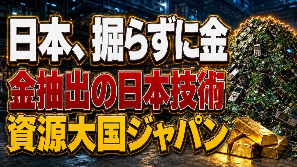 【金価格高騰】なぜ日本は「都市鉱山」で金を生み出せるのか？田中貴金属・JX金属ら7社のすごい日本技術を徹底解説