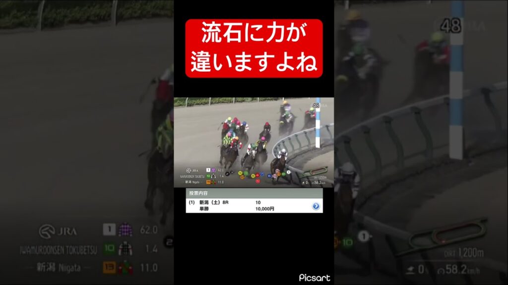 【ムチ不要】流石に力が抜けていた馬の単勝を買った結果… #競馬