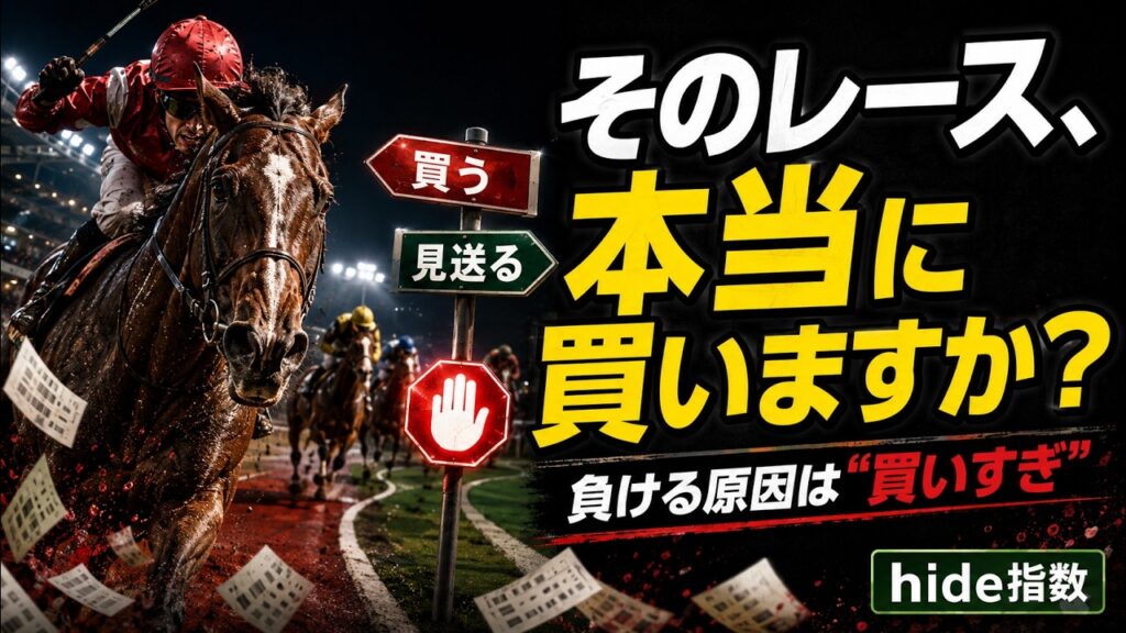 なぜ競馬で勝てない？「買うレース」を減らすだけで予想は変わる