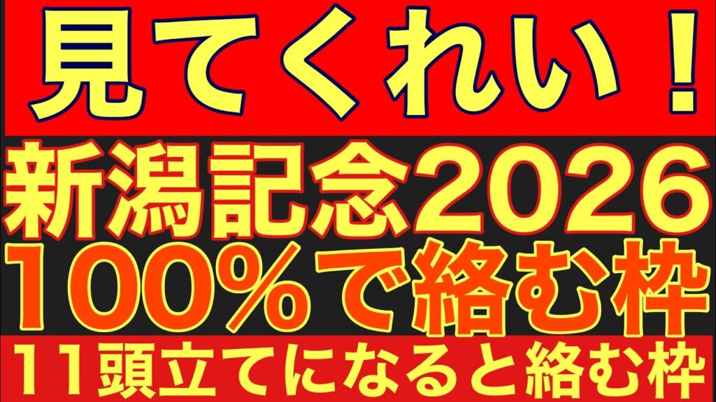 【新潟記念2026サイン②】11頭立てなら鉄板の法則を公開！アツい馬番で狙う一撃必殺サイン馬券！#競馬 #新潟記念