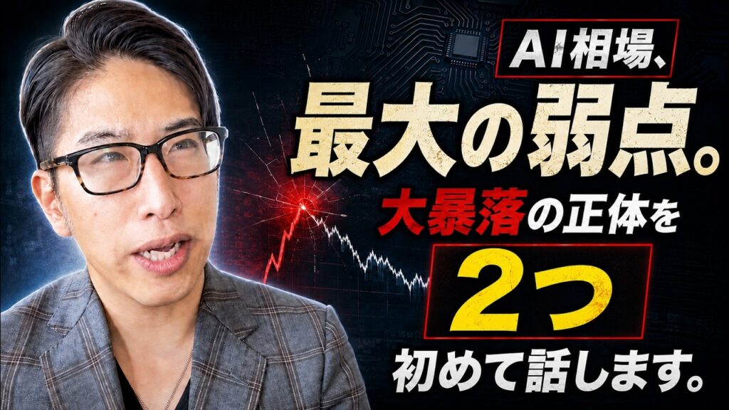 【大暴落相場】AI相場が大暴落する？正体と条件を2つ初めて公開！