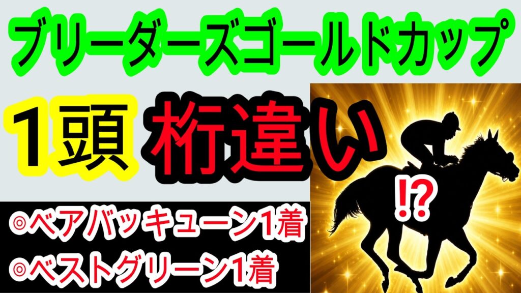 【競馬予想】ブリーダーズゴールドカップ2026　地方本命馬3連勝へ確信！！　全てが最高のあの馬1強です！