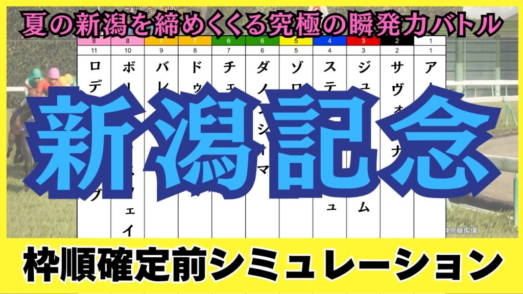 【新潟記念2026】枠順確定前シミュレーション G1馬5頭が集結!別定戦で激変した過去10年データ&全頭診断から導く本命・爆穴馬を徹底シミュレーション 【新潟記念2026】枠順確定前シミュレーション G1馬5頭が集結!別定戦で激変した過去10年データ&全頭診断から導く本命・爆穴馬を徹底シミュレーション
