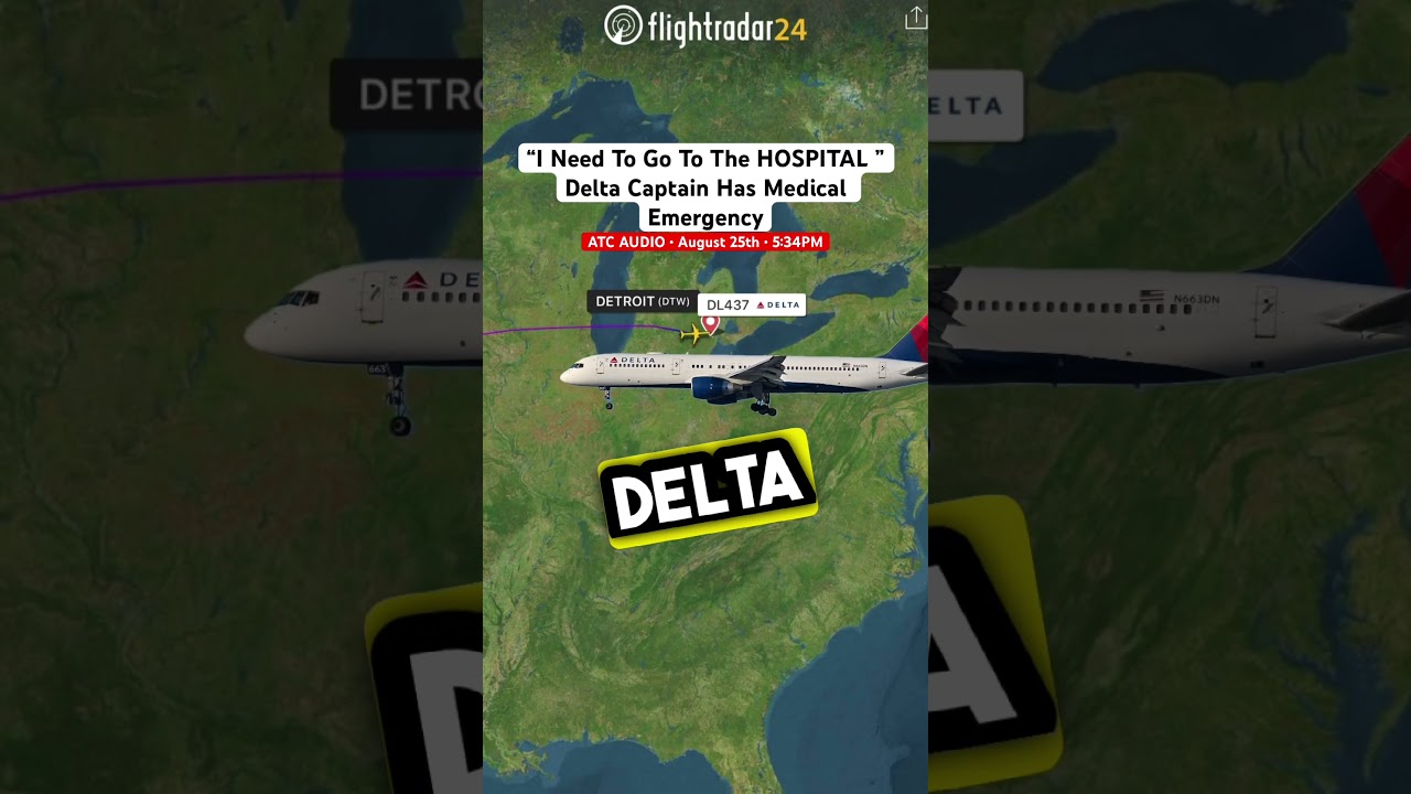 “I Need To Go To The HOSPITAL ” Delta Captain Has Medical Emergency