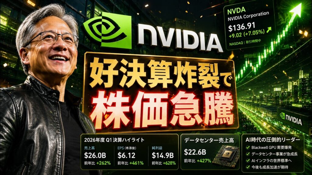 【感謝】エヌビディア好決算!これからも株価は上昇します! 【感謝】エヌビディア好決算!これからも株価は上昇します!