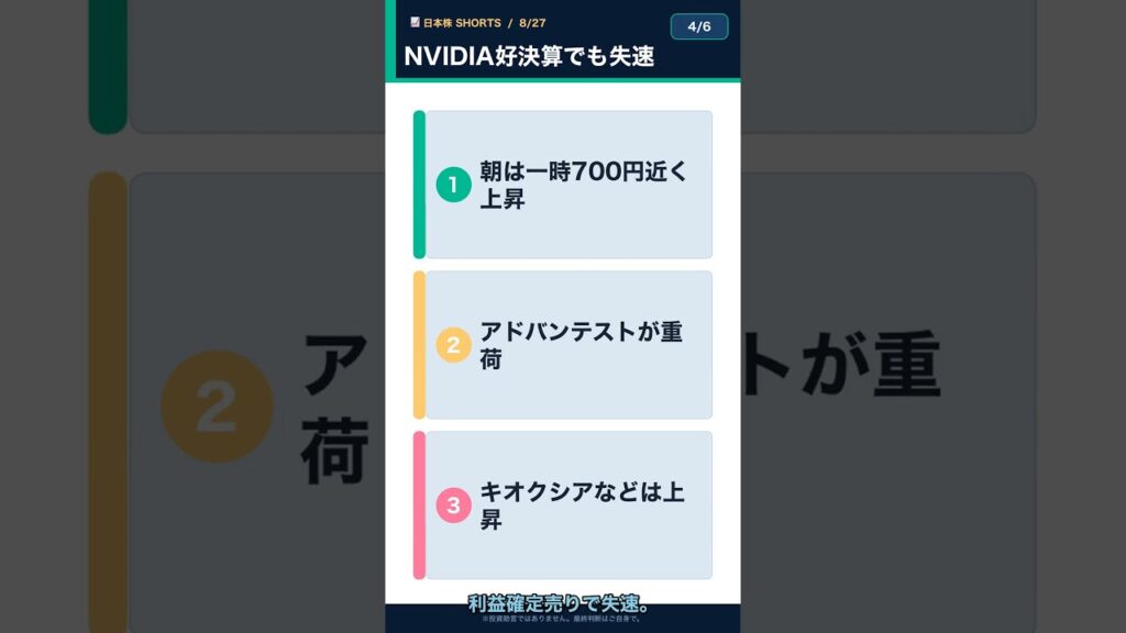 日経平均だけ反落|8/27日本株 日経平均だけ反落|8/27日本株