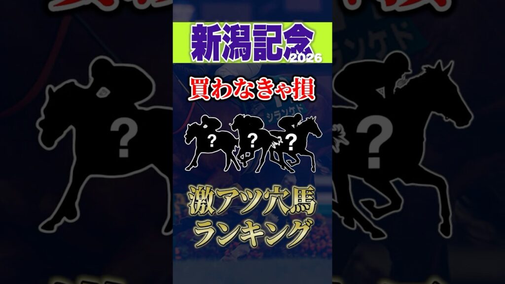 新潟記念、荒れます。#shorts #競馬予想  #新潟記念