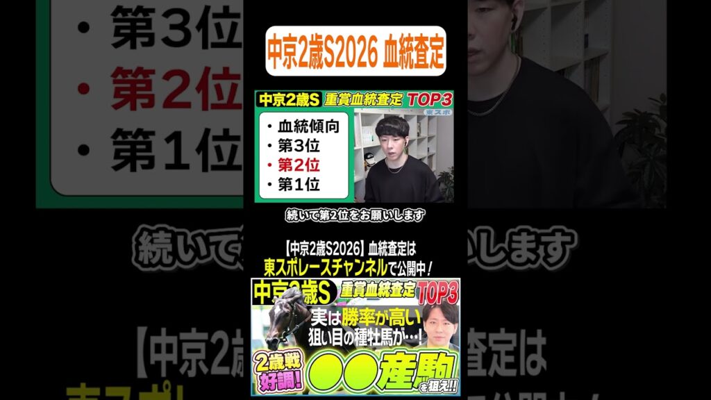 【#中京2歳S 2026】2歳戦に強い血と成績好調のトレンド血統とは！？【坂上明大の重賞血統査定】《東スポ競馬》