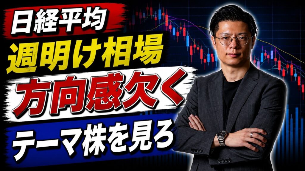 【日経平均】 週明け相場 方向感欠く テーマ株を見ろ サンディスク・キオクシア・テラドローン・ティアフォー・オンコリスバイオ・GO