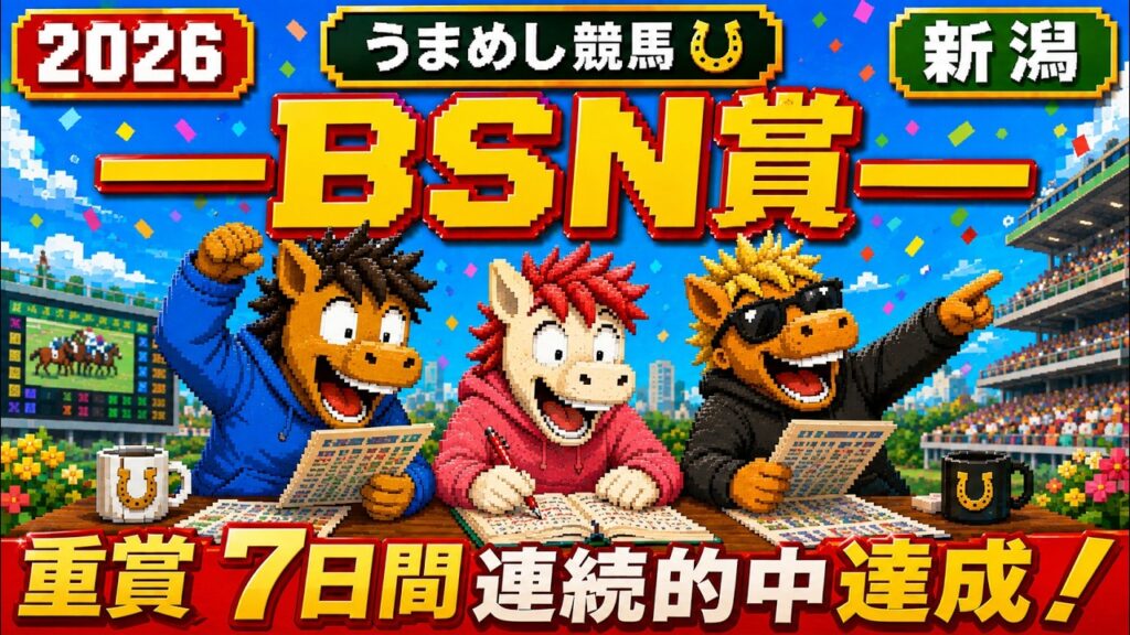 BSN賞2026競馬予想🔥9連続G1的中男の本命馬は！？