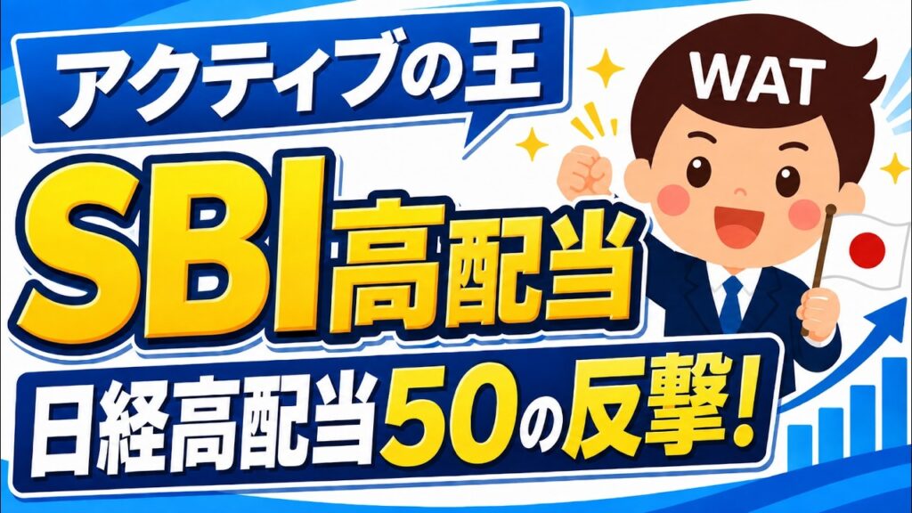 【資産が増える！】SBI日本高配当、ライバルTracers 日経平均高配当株50と比較してみた。投資信託どれも最高だぜ！