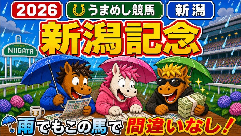 新潟記念2026競馬予想🔥土曜BSN賞も的中👍