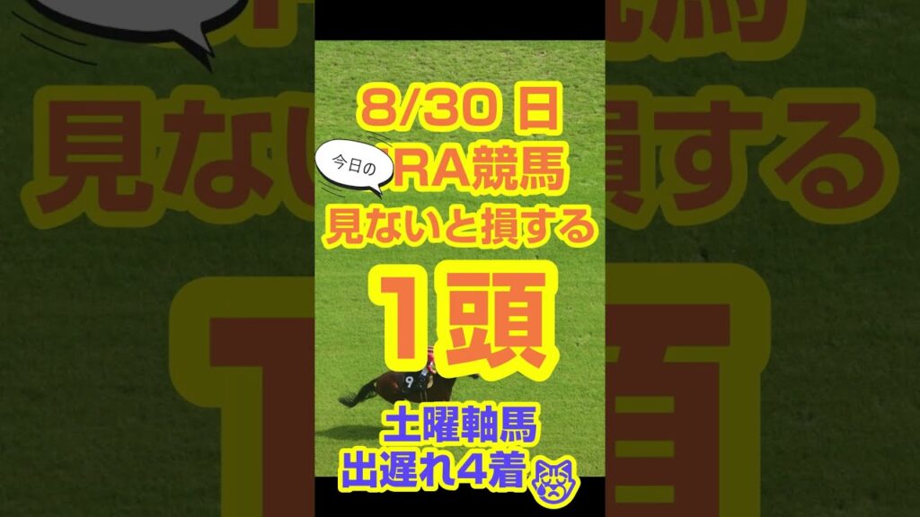 【今日の競馬予想】8月30日、日曜日のJRA競馬の最強本命予想  #競馬 #中央競馬予想 #競馬予想 #jra #新潟記念 #中京2歳ステークス